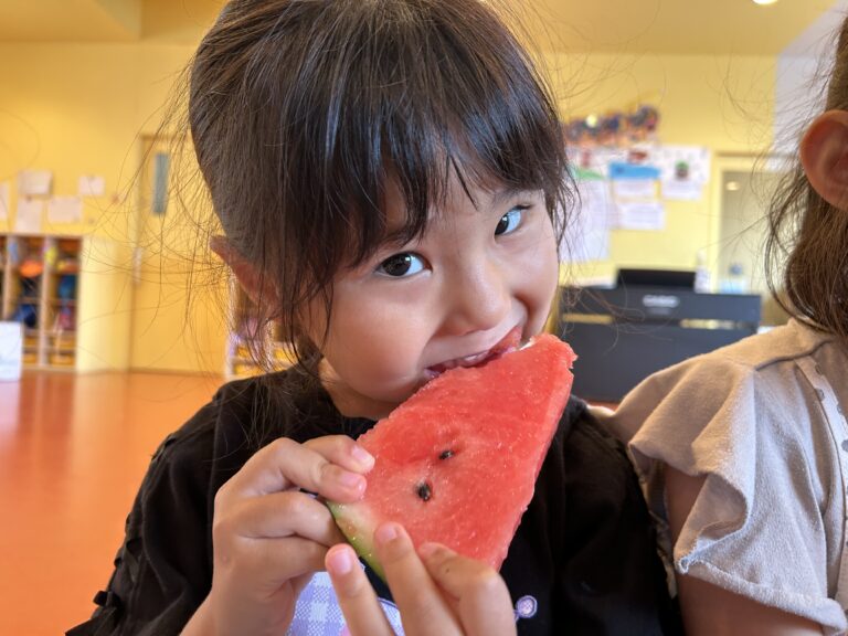 そらチーム　4歳児　スイカ割り🍉