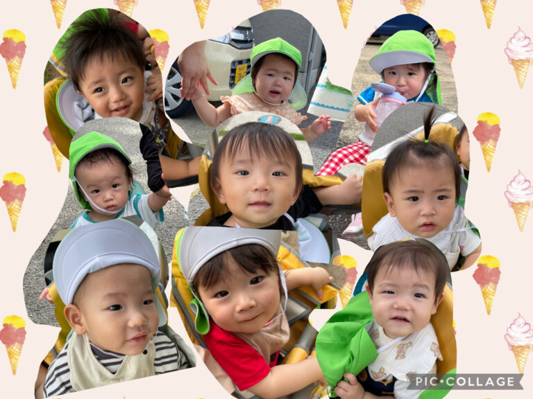 ８月　キラキラ笑顔！うみチーム（0歳児）