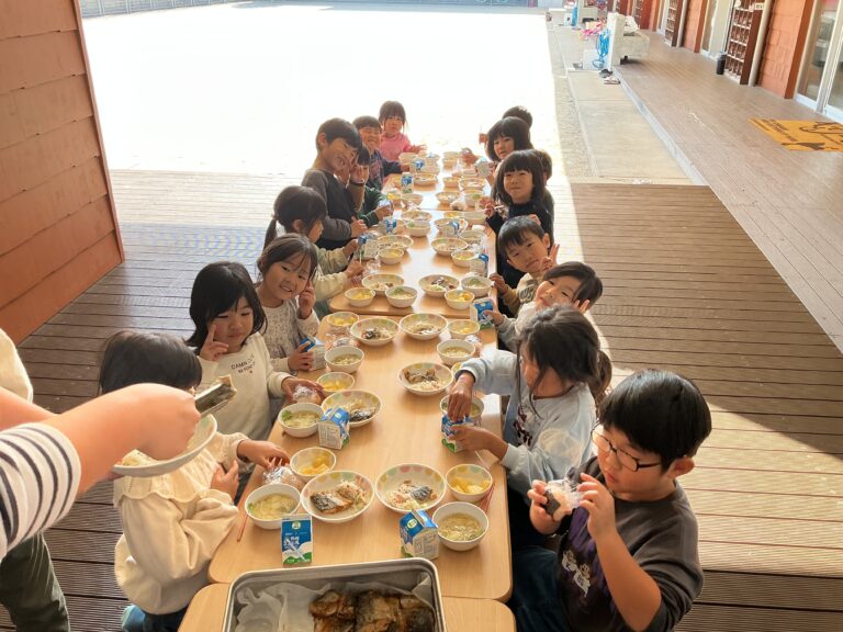 1月くじらチーム🐳豚汁作りandマラソン大会🏃🏃‍♀️（5歳児）