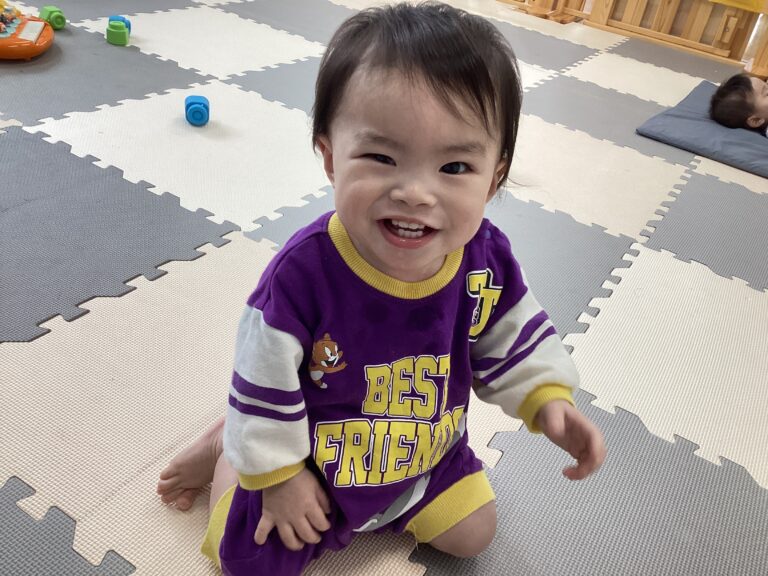 初めましておむすびさん☺️（0歳児）