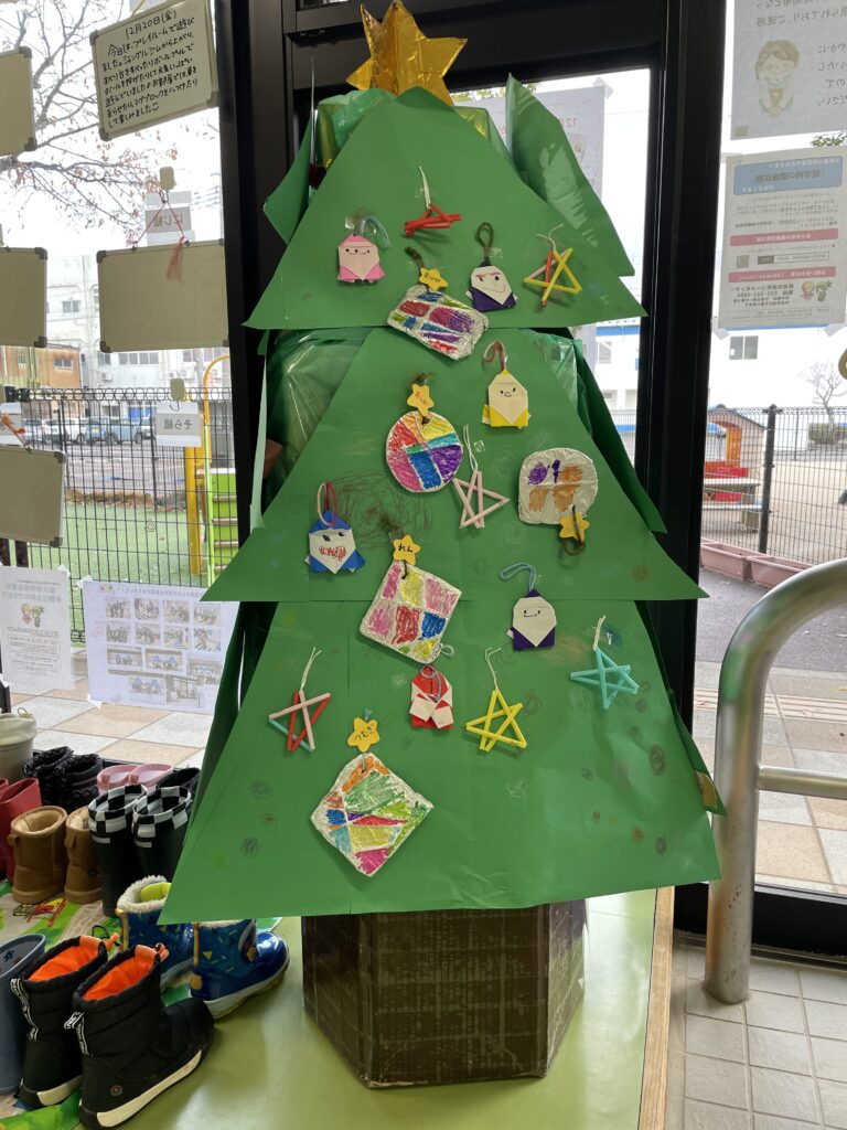 そらぐみツリー🎄✨（そらぐみ４歳児）