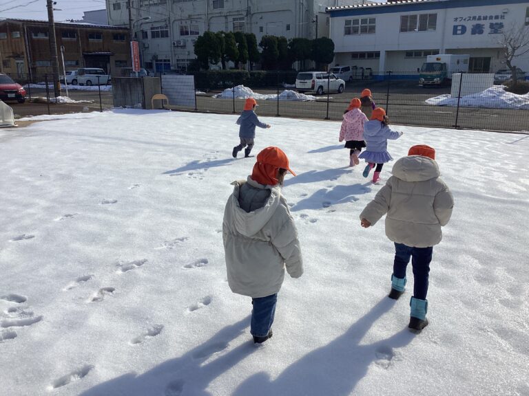 念願の雪遊び⛄（そら組　4歳児）