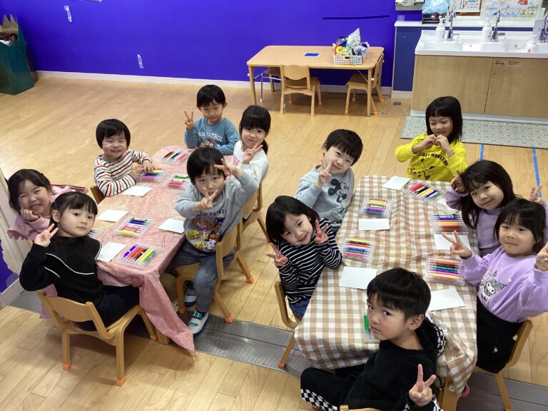 くじらゲルニカ活動（そら組　４歳児）