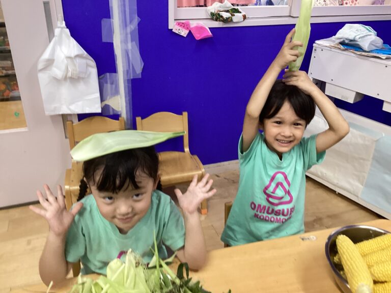 とうもろこし🌽変身物語（そら組４歳児）