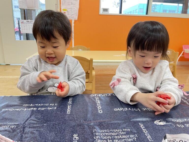 サンタさんだー！🎅（1歳児　うみぐみ）