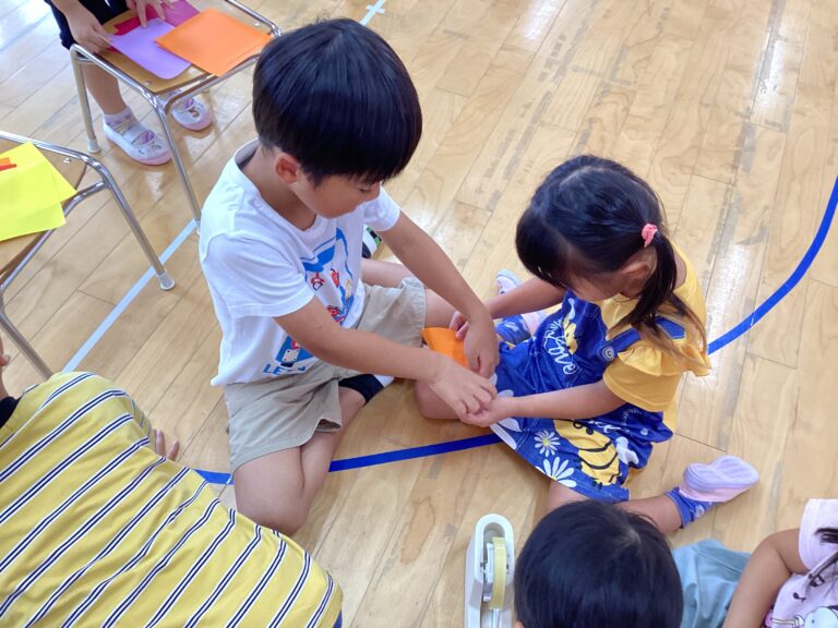 おむすび花火、打ち上げ開始です‼️(3、4、5歳児)