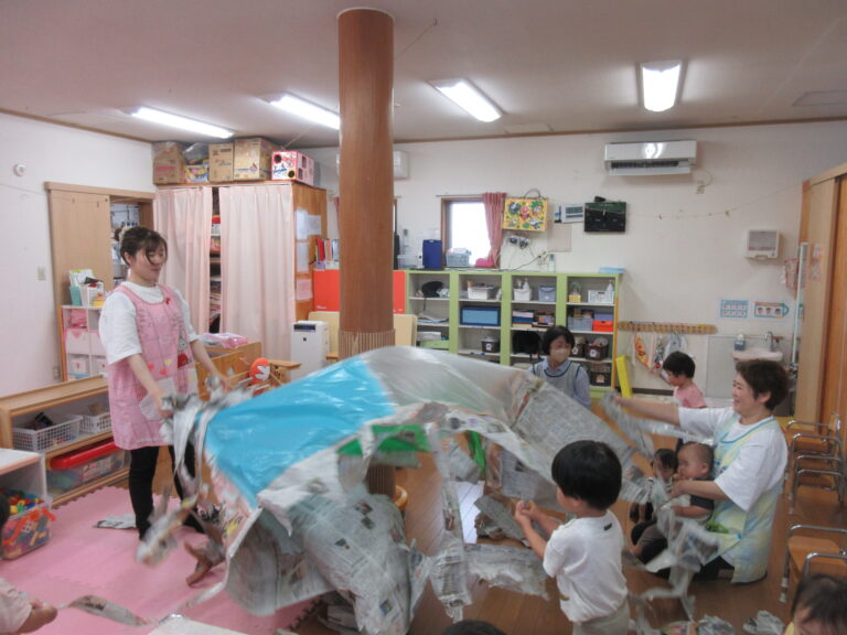 最後に思い切り！新聞遊びVer.3