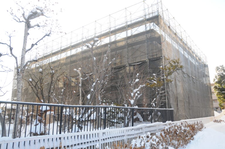 保育園の建設中の様子