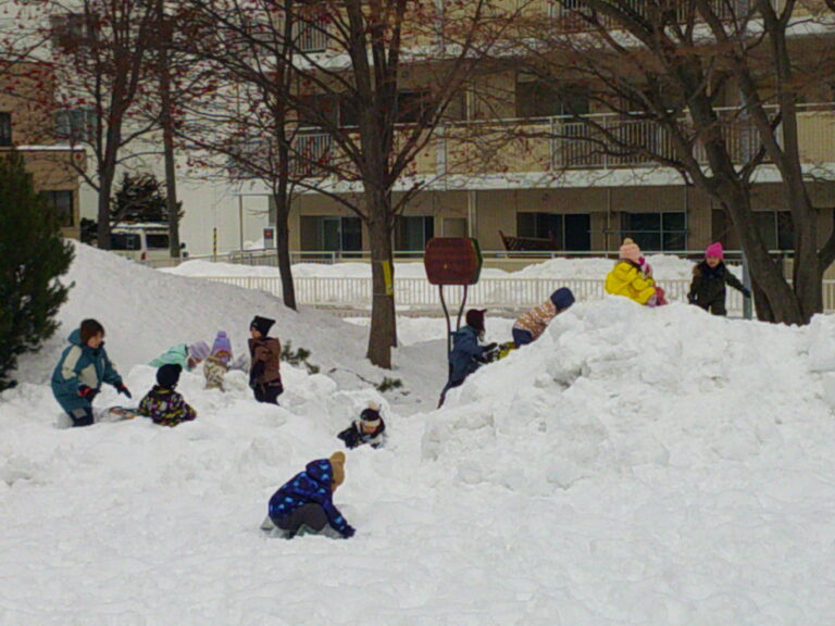 にじそらさんの雪遊び