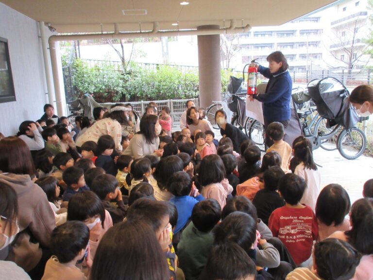 雨降り避難訓練☔
