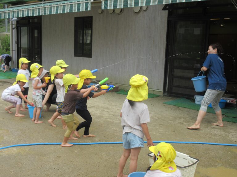 今年初☆水遊び