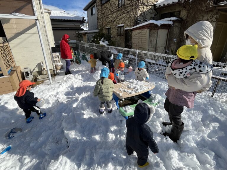 雪が降ってきた！