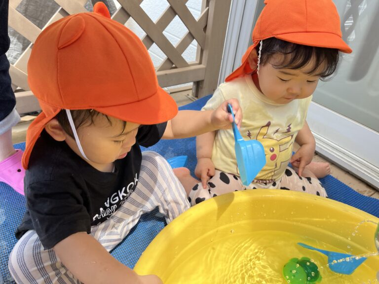 水あそび楽しいね！