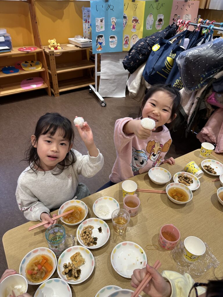 ごはん、いっぱい食べたよ🍙