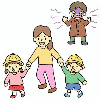 毎月、不審者訓練を行っています。