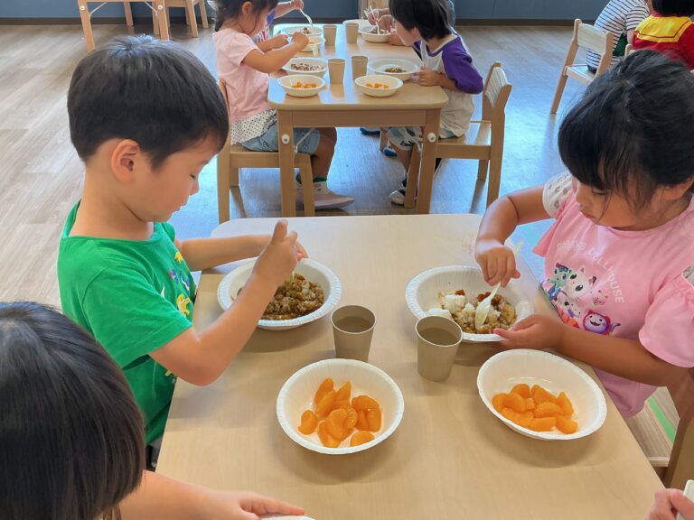 避難訓練～非常食体験～