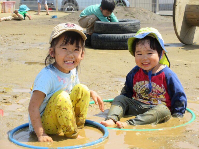 水たまり発見！