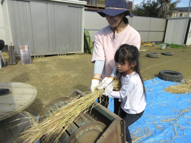田んぼ活動～脱穀～