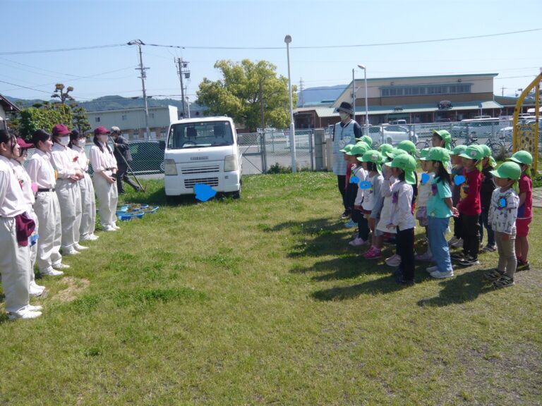 食育交流始まりました(くじらチーム:5歳児)👦👧