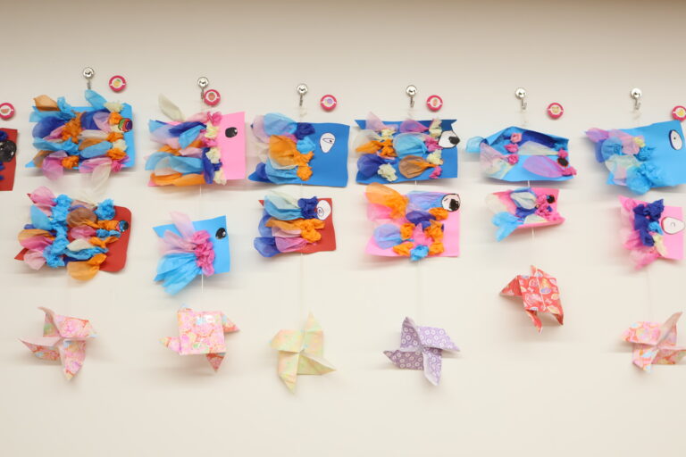 カラフルこいのぼり作ったよ！（5歳児）