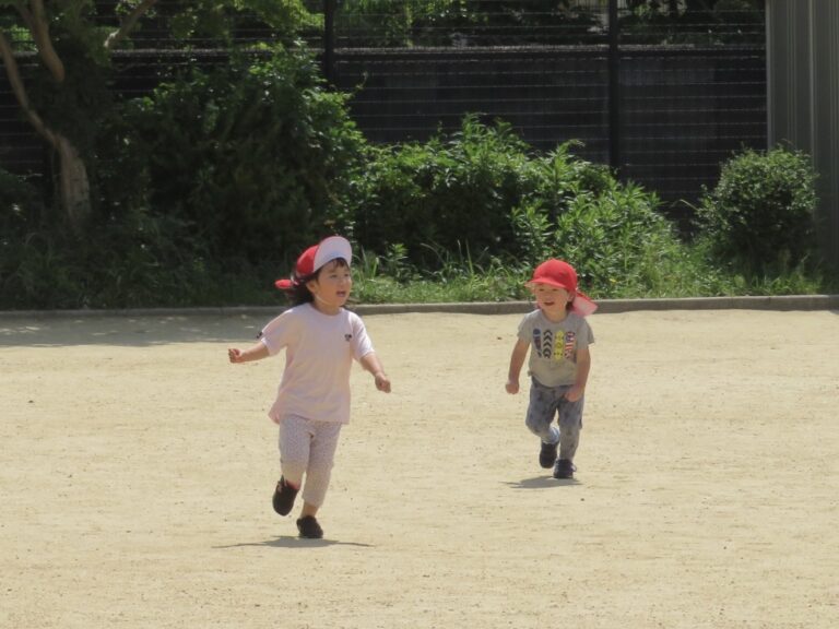 初めてのお散歩（３歳児）