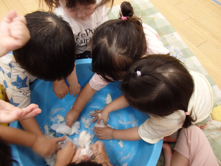 アイスクリームを作ったよ（2歳児）