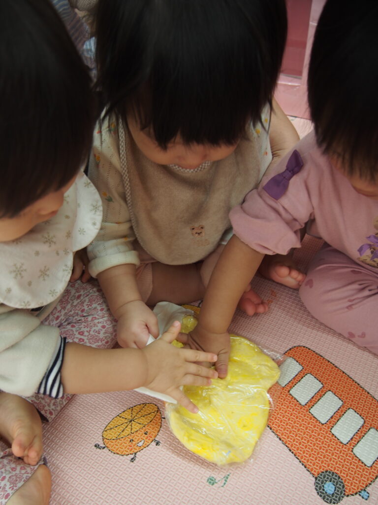 クッキングに向けて🍠（0歳児）