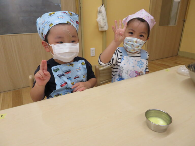 ドーナツを作ろう！①（３歳児）