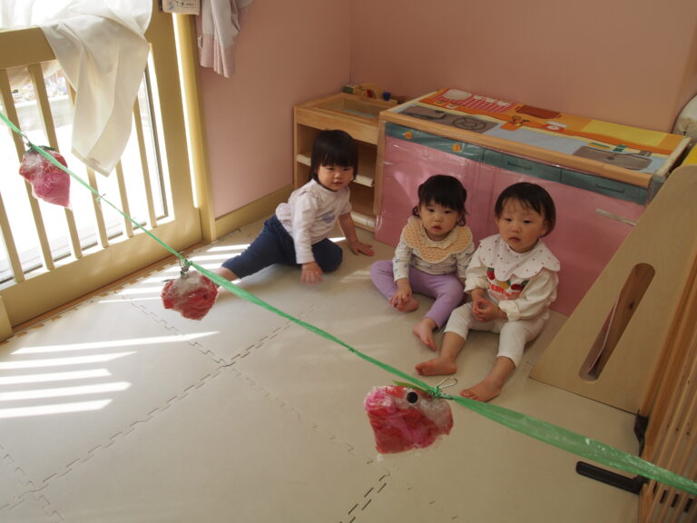 いちご狩りしました（0歳児）