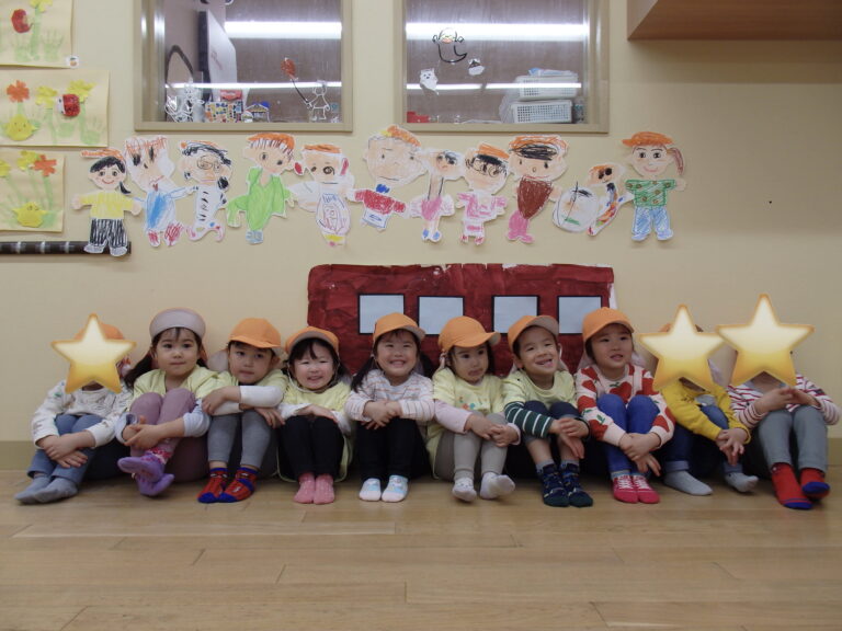 たのしかったね、あめ組（2歳児）