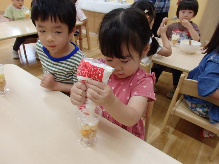 パフェクッキング★（3歳児）