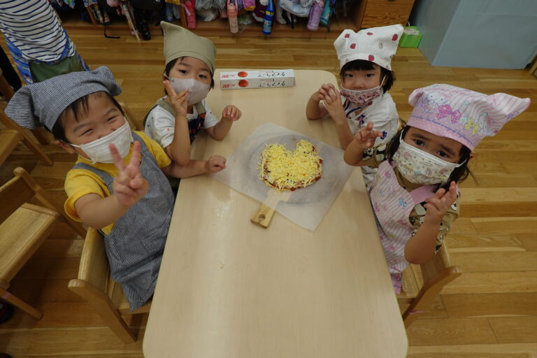 思い出の夏野菜ピザ（4歳児）